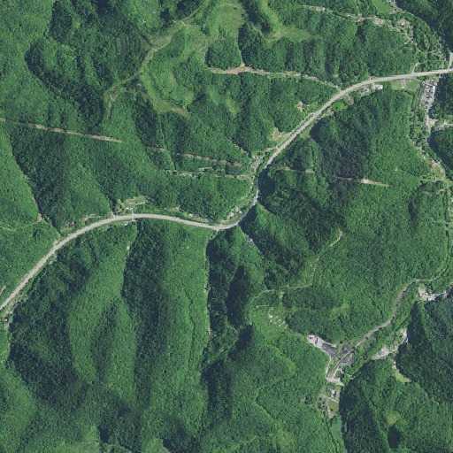 Aerial imagery of Hunter Branch, KY