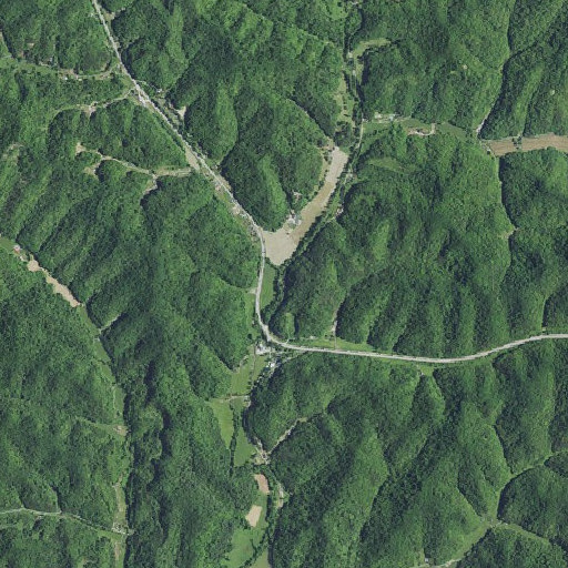 Aerial imagery of Hunting Fork, KY