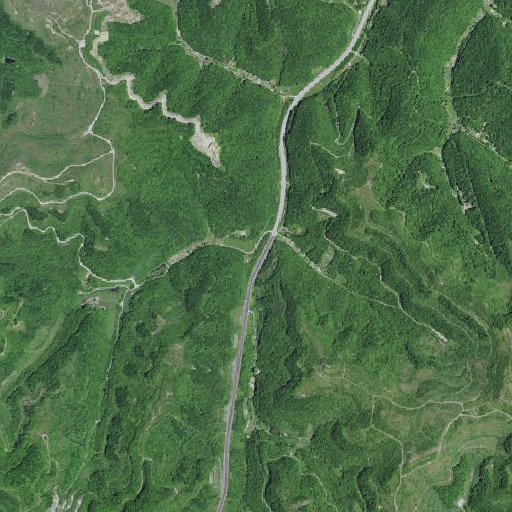 Aerial imagery of Johns Fork, KY