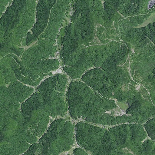 Aerial imagery of Johnson Fork, KY
