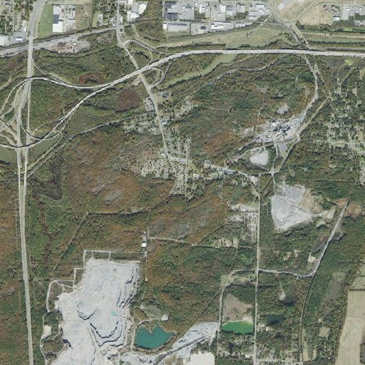 Aerial imagery of Granite Mountain School, AR