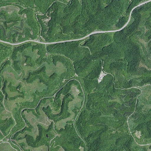 Aerial imagery of Laurel Fork, KY
