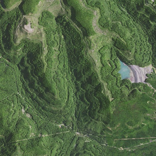 Aerial imagery of Log Mountains, KY