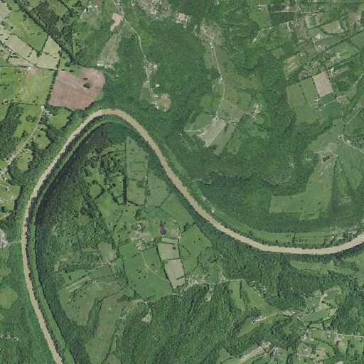 Aerial imagery of Marble Creek, KY