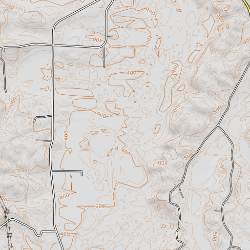 OpenTopoMap map of McCullough Fork, KY
