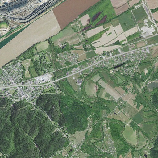 Aerial imagery of McKell High School, KY