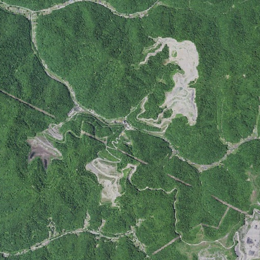 Aerial imagery of Merry Branch, KY