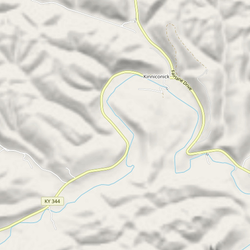 OpenStreetMap map of Miller Branch, KY