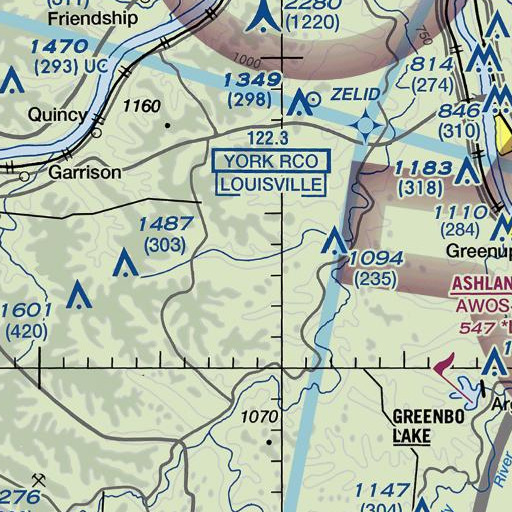FAA VFR chart of Mud Lick, KY