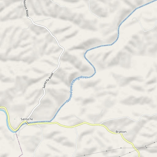 OpenStreetMap map of Mud Lick, KY