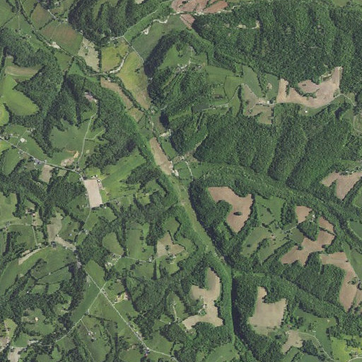 Aerial imagery of Muddy Branch, KY