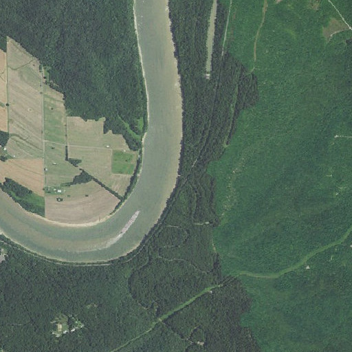 Aerial imagery of Otter Creek, KY