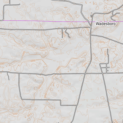 OpenTopoMap map of Owen Branch, KY