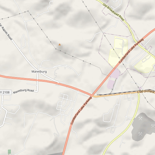 OpenStreetMap map of Owens Spring, KY