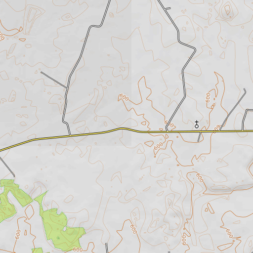 OpenTopoMap map of Perry School, KY