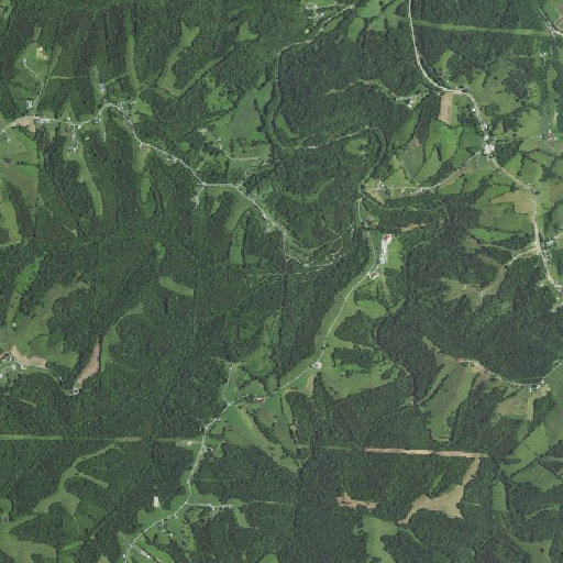 Aerial imagery of Poe Creek, KY