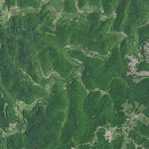 Aerial imagery of Poorhouse Branch, KY