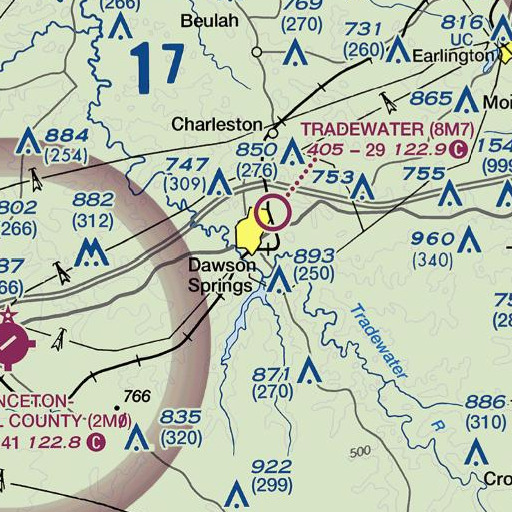 FAA VFR chart of Purdy Hill, KY