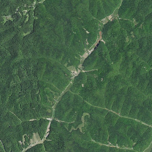 Aerial imagery of Rocky Branch, KY