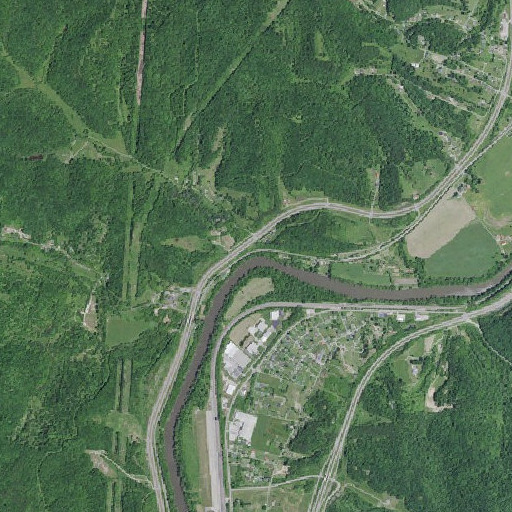 Aerial imagery of Rush Creek, KY