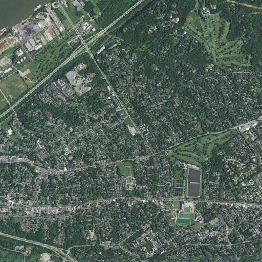 Aerial imagery of Saint Leonards School, KY