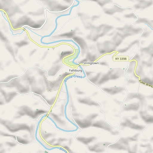 OpenStreetMap map of Savage Branch, KY