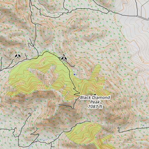 OpenTopoMap map of Gilda Spring, AZ