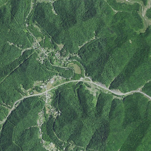 Aerial imagery of Simpson Branch, KY
