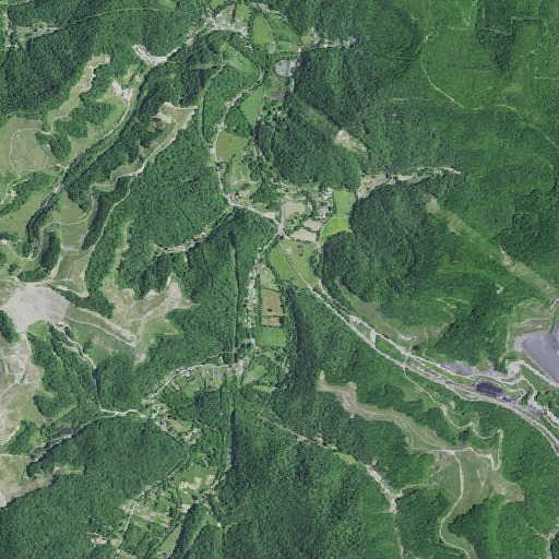 Aerial imagery of Spurlock Creek, KY