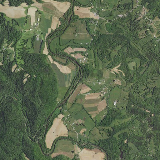 Aerial imagery of Statlers Run, KY