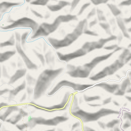 OpenStreetMap map of Sugar Camp Branch, KY