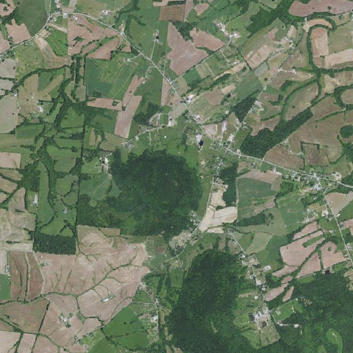 Aerial imagery of Sugar Loaf Mountain, KY