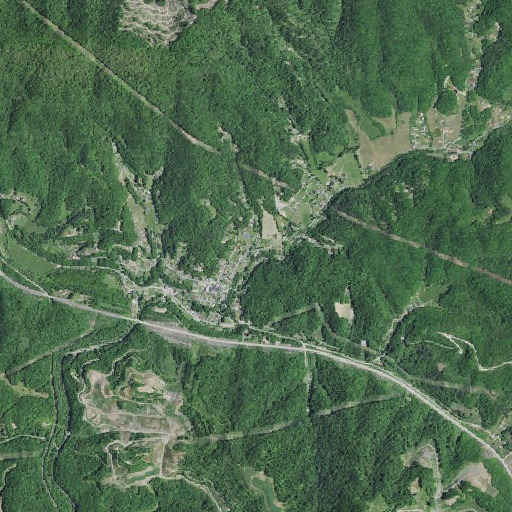 Aerial imagery of Thompson Branch, KY