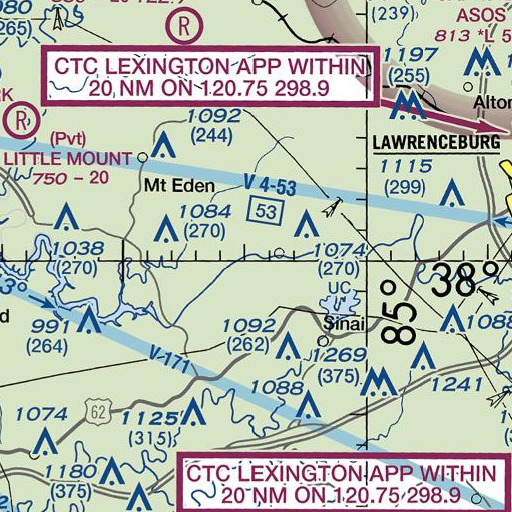 FAA VFR chart of Timber Creek, KY