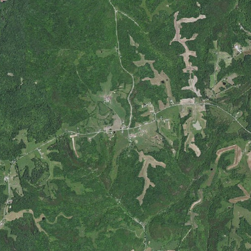 Aerial imagery of Trinity School, KY