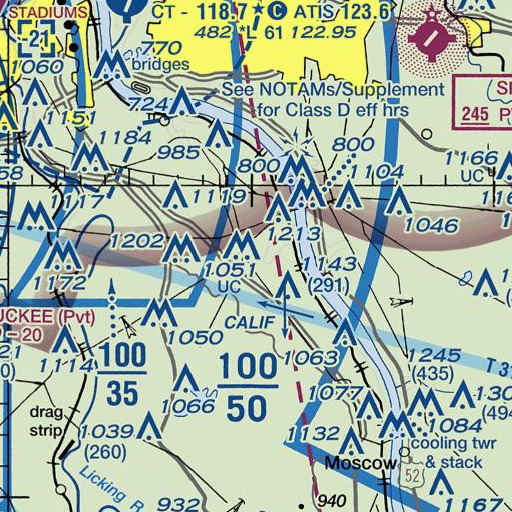 FAA VFR chart of Willow Branch, KY