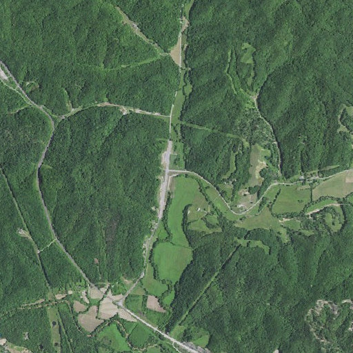 Aerial imagery of Lick Fork, KY