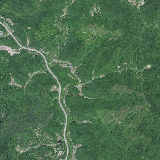 Aerial imagery of Castle School, KY