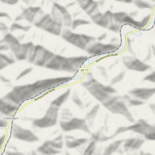 OpenStreetMap map of Broughton Branch, KY