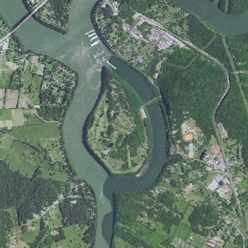Aerial imagery of Bunker Hill, KY