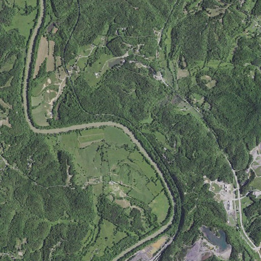Aerial imagery of Calloway Creek, KY