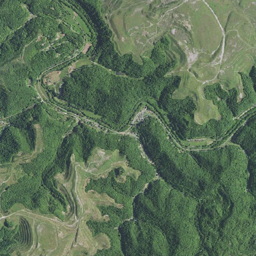 Aerial imagery of Campbell Creek, KY