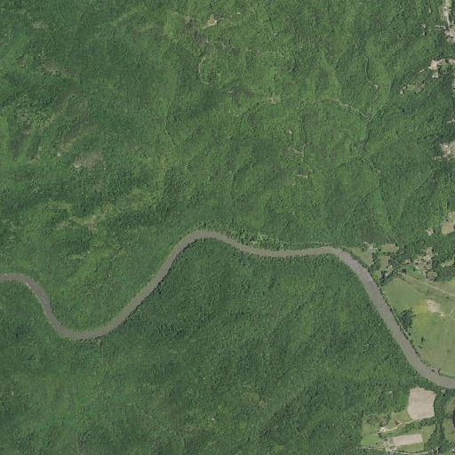 Aerial imagery of Cane Creek, KY