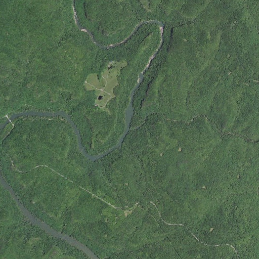 Aerial imagery of Cane Creek, KY