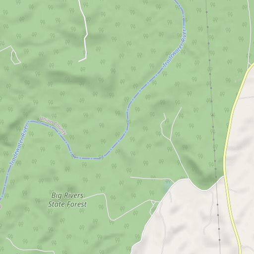 OpenStreetMap map of Caney Branch, KY