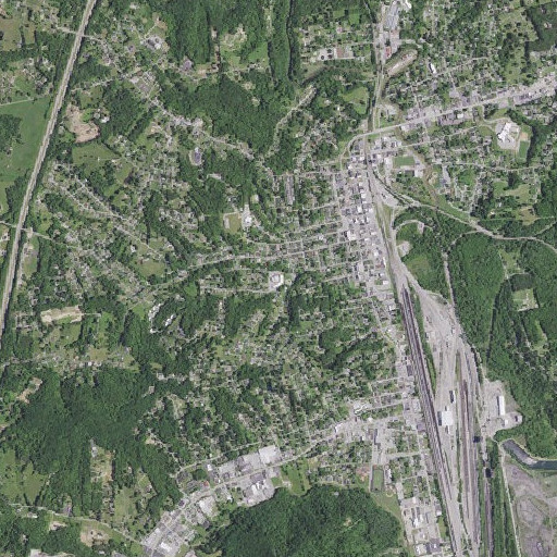 Aerial imagery of Central School, KY
