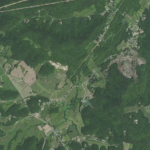 Aerial imagery of Chalybeate Branch, KY