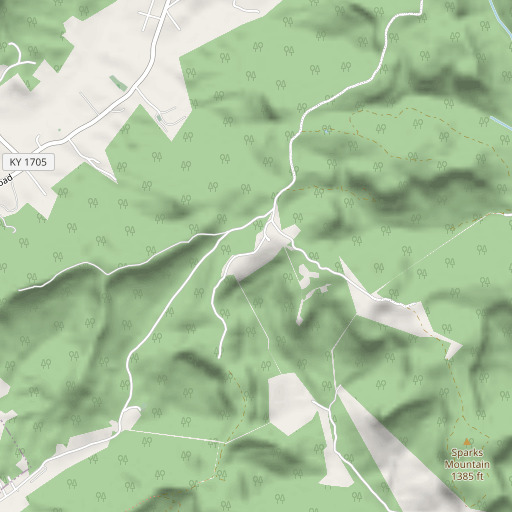 OpenStreetMap map of Chestnut Stand School, KY