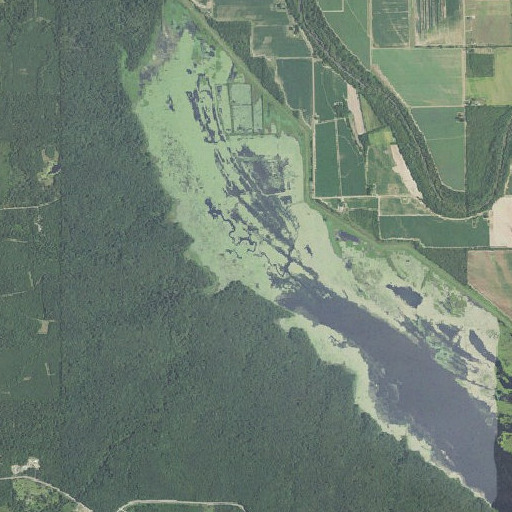 Aerial imagery of Lick Creek, AR