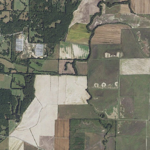 Aerial imagery of Lick Creek, AR